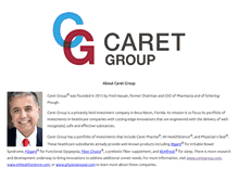 Tablet Screenshot of caretgroup.com